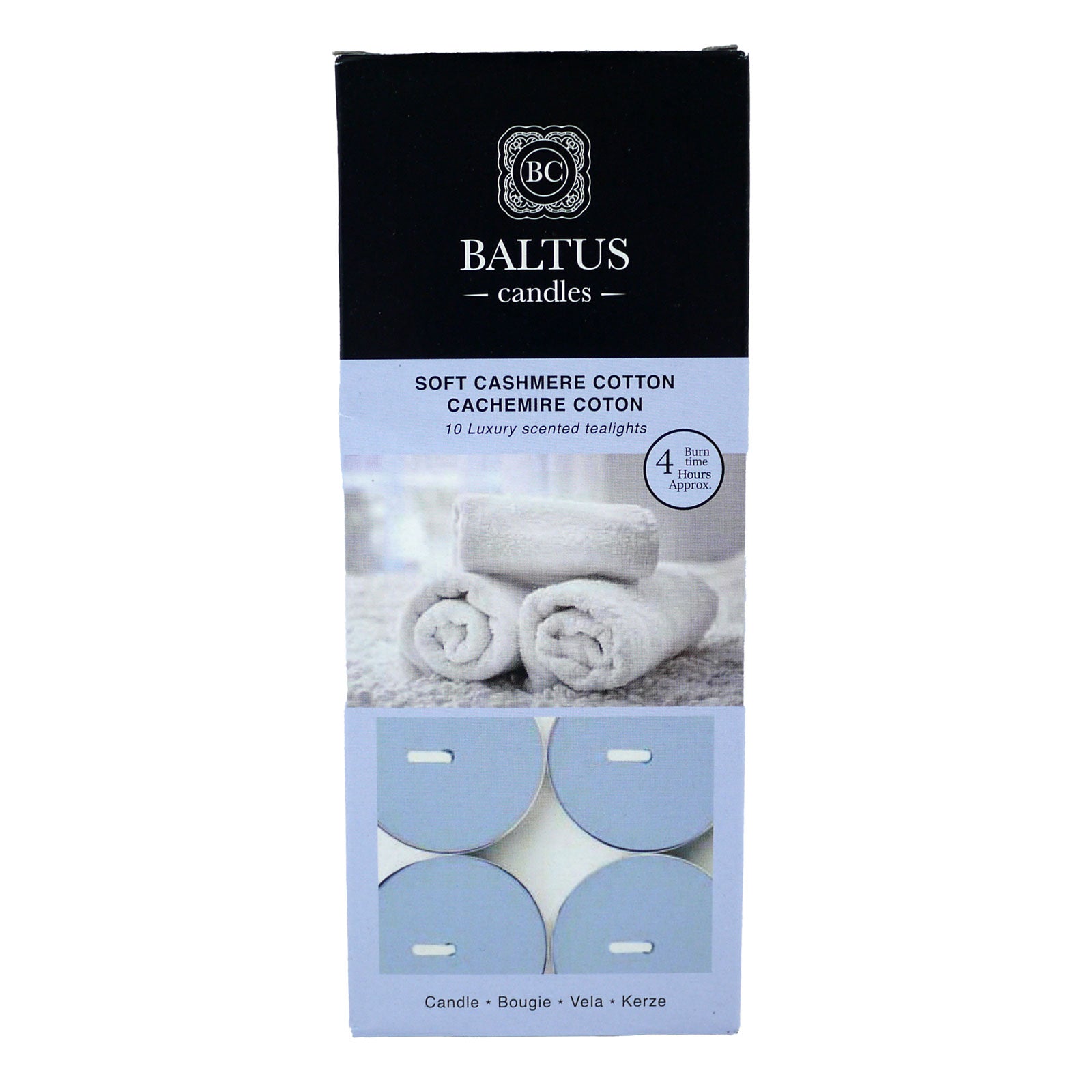 Baltus Candles Soft Cashmere Cotton Tealights 10Pk 4 Hour Baltus Candles Soft Cashmere Cotton Tealights 10Pk 4 Hour